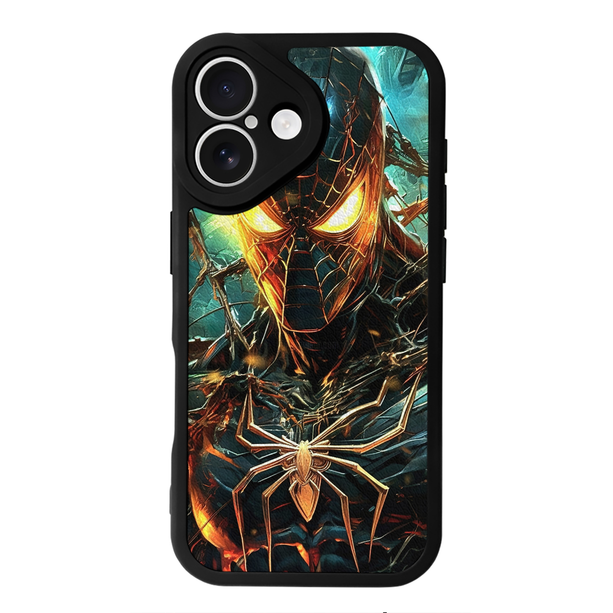Spider Man スパイダーマン 【iPhone 16シリーズ対応】シリコンスマホケース（レザー調） 材質：シリコン